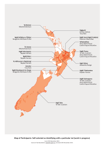 20151126 TacklingPovertyNZ Map of participants -iwi.